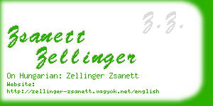 zsanett zellinger business card